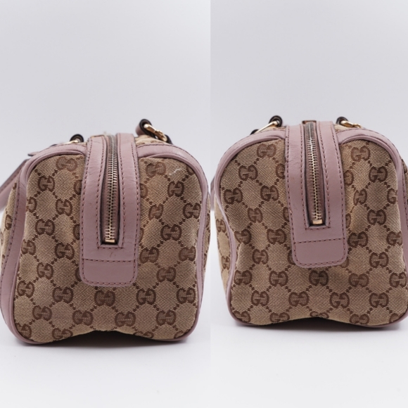 Vintage Web Gucci GG Canvas Monogram Sherry line Boston Bag - Picture 12 of 16